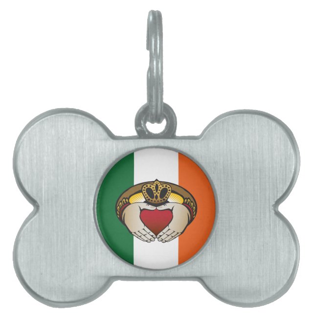 Irish Claddagh art Pet Tag (Front)