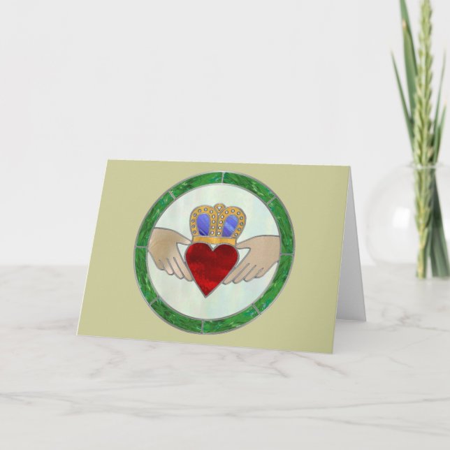 Irish Claddagh Card (Front)