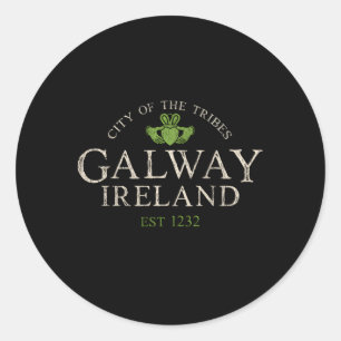 Irish Claddagh Galway Ireland Classic Round Sticker