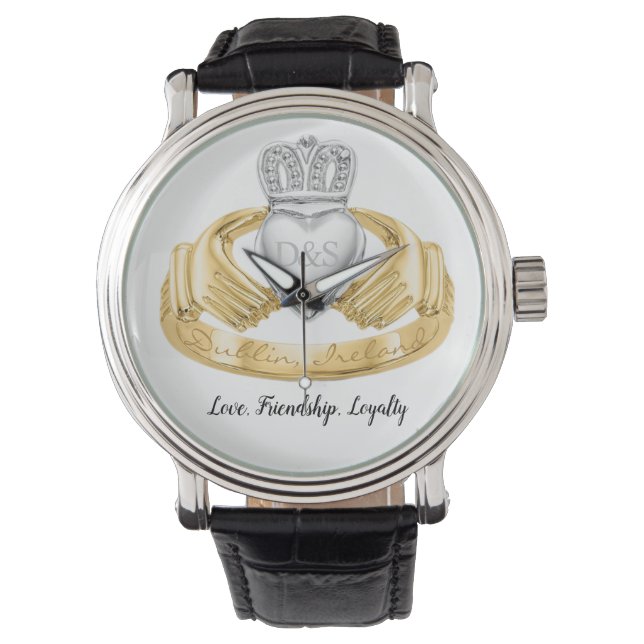 Irish Claddagh Love Ring Watch (Front)