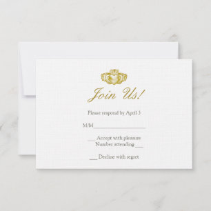 Irish Claddagh Ring Response Card