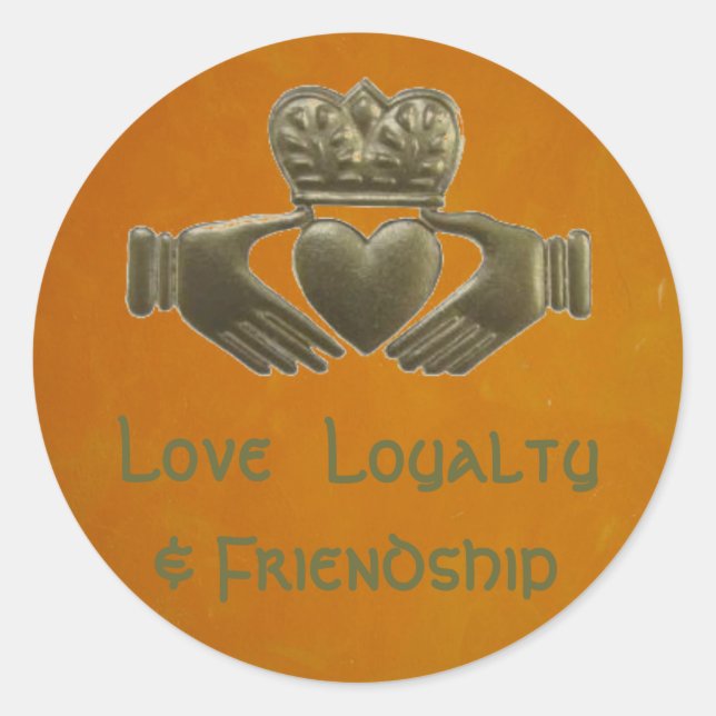 Irish Claddagh Sticker (Front)