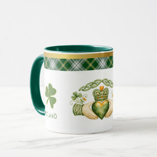  Irish Claddagh & Tartan  Mug