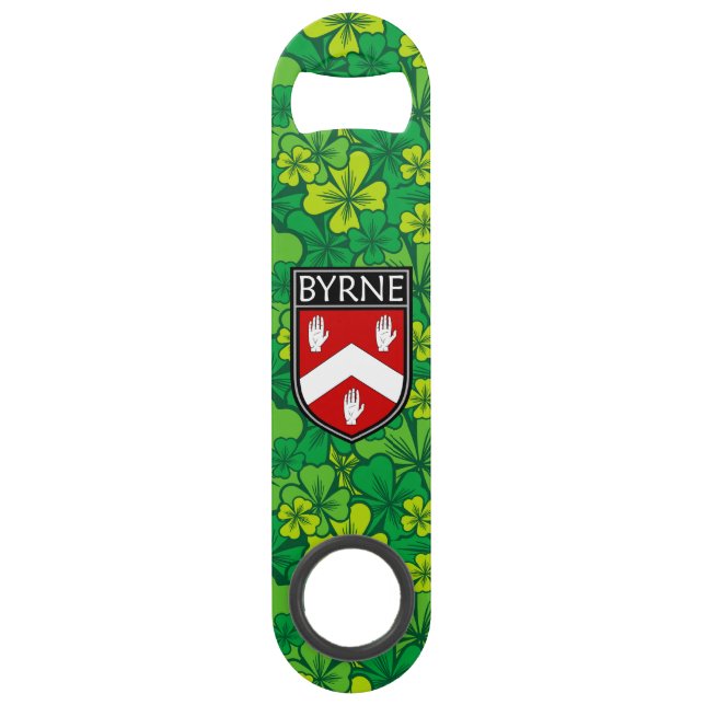 Irish - Clan Byrne Crest & Shamrock (Front)