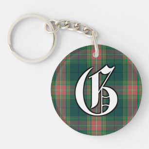 Irish Clan Gallagher Tartan Plaid Key Ring