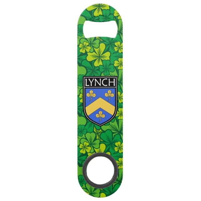Irish - Clan Lynch Crest & Shamrock (Front)