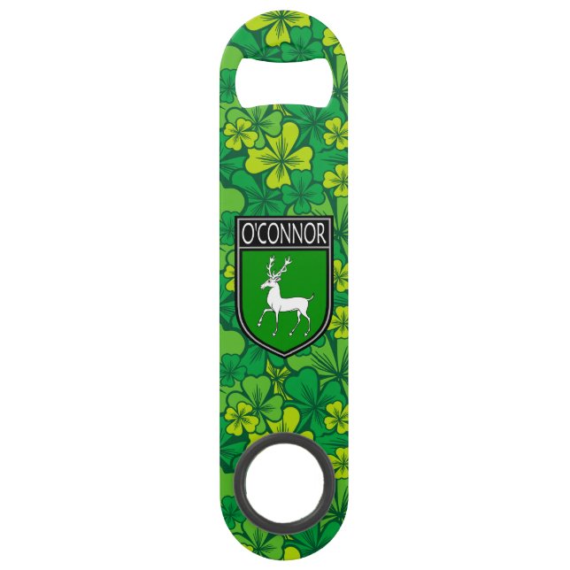 Irish - Clan O'Connor Crest & Shamrock (Front)