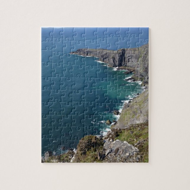 Irish Cliffs In Dingle Ireland By The Ocean Jigsaw Puzzle (Vertical)