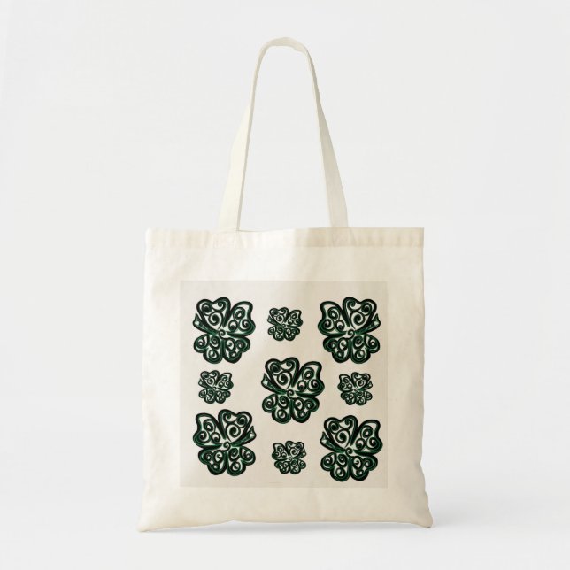 Irish Clover Art Tote Bag (Front)