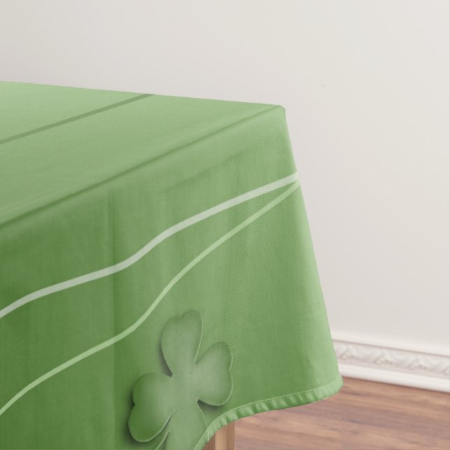 Irish Clover Design Tablecloth (In Situ)