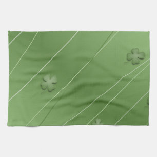 Irish Clover Design Tea Towel