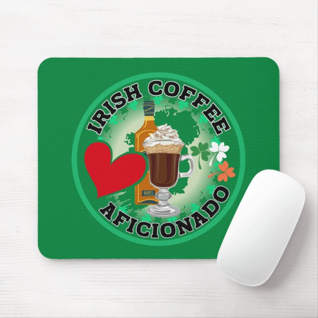 Irish Coffee Aficionado, Mouse Pad (With Mouse)