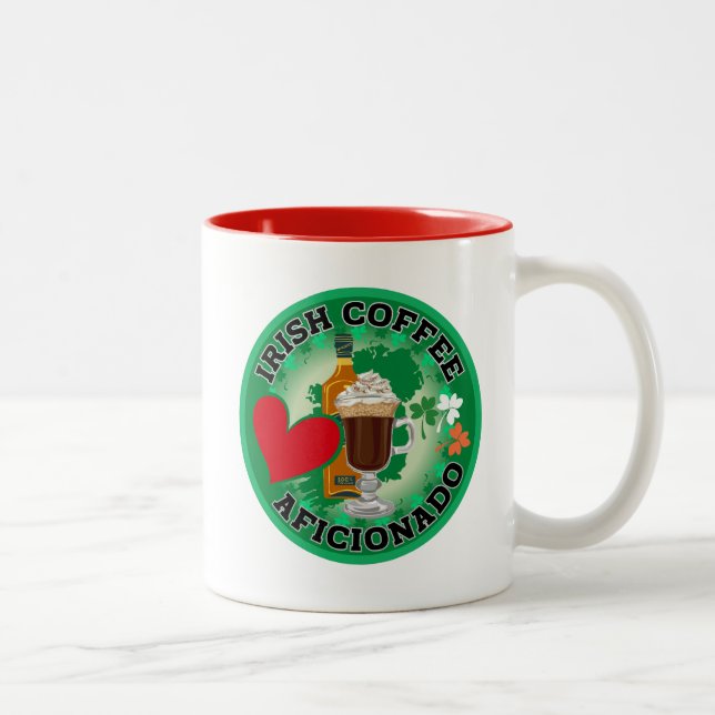 Irish Coffee Aficionado Two-Tone Coffee Mug (Right)