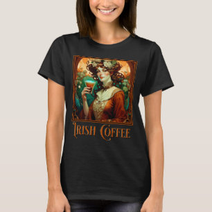 Irish Coffee Art Nouveau T-Shirt