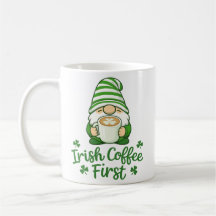 Irish Coffee First Cute Gnome St. Patrick's Day