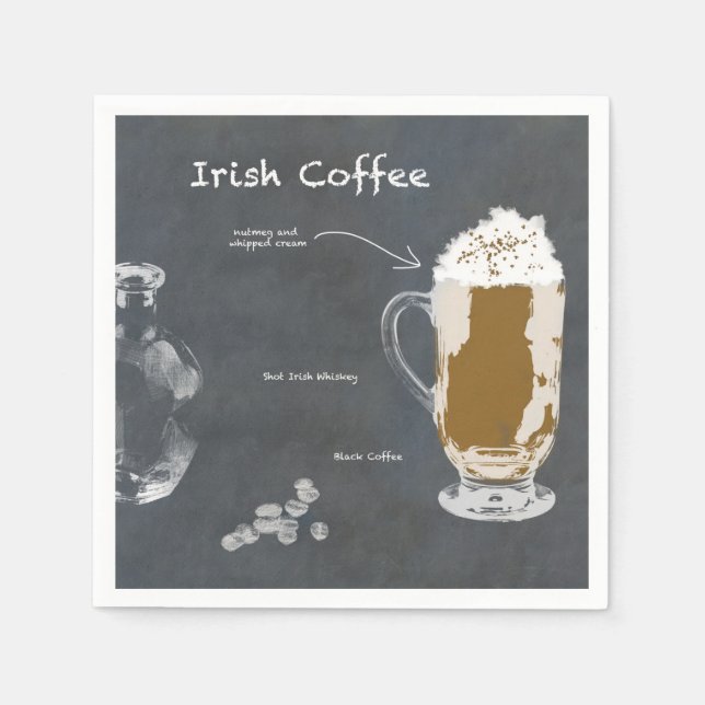 Irish Coffee Napkin (Front)