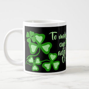 Irish coffee/perfect cup 13 Ireland shamrock/black