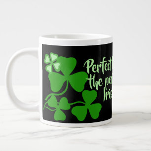 Irish coffee/perfect cup 15 Ireland shamrock/black