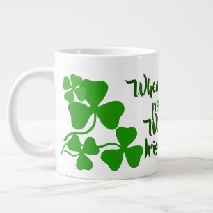 Irish coffee/perfect cup 22 Ireland shamrock/white