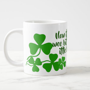 Irish coffee/perfect cup 2 Ireland shamrock, white