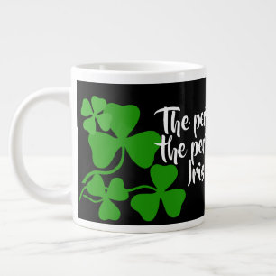 Irish coffee/perfect cup 4 Ireland shamrock/black