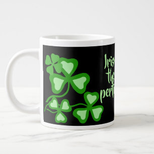 Irish coffee/perfect cup 8 Ireland shamrock/black