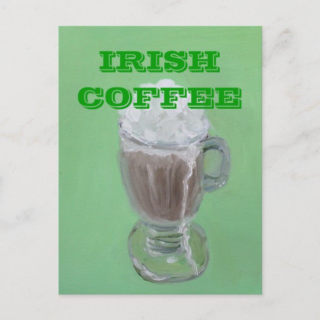 IRISH COFFEE POSTCARD (Front)