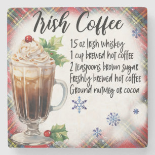 Irish Coffee Recipe Marble Coaster