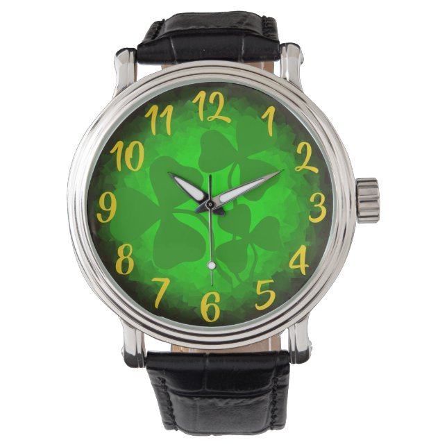 Irish coffee shamrock/green clover, Ireland, green Watch (Front)