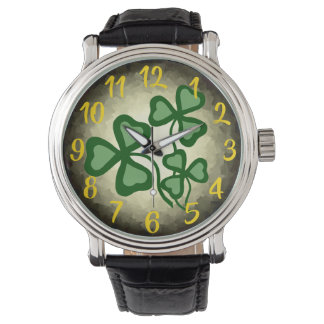 Irish coffee shamrock/green clover, Ireland, red Watch