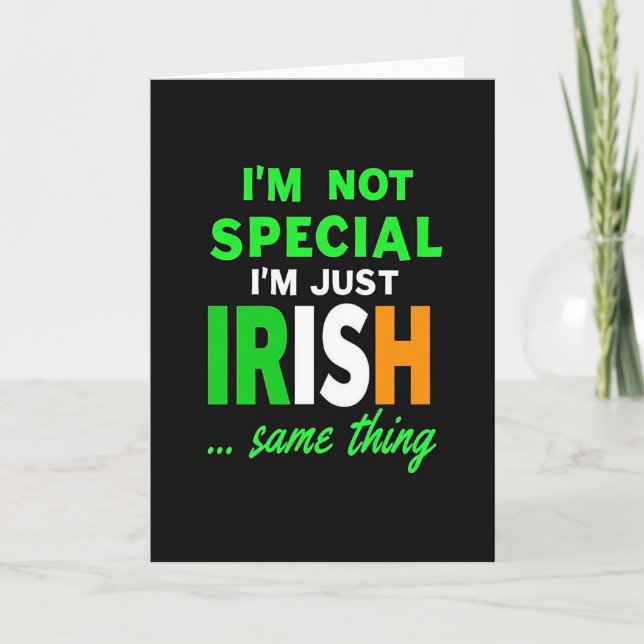 Irish Colors Text Card (Front)