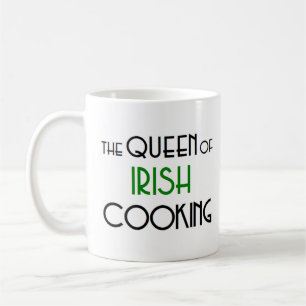 irish cooking queen coffee mug