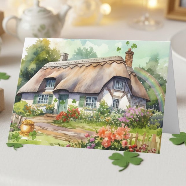 Irish Cottage | Irish Blessing | St. Patrick's Day Card (Creator Uploaded)