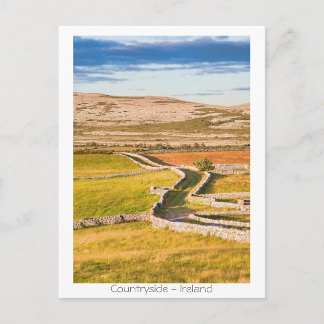 Irish countryside postcard (Front)