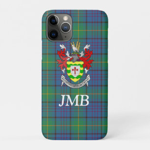 Irish County Donegal Tartan Monogram  iPhone 11 Pro Case