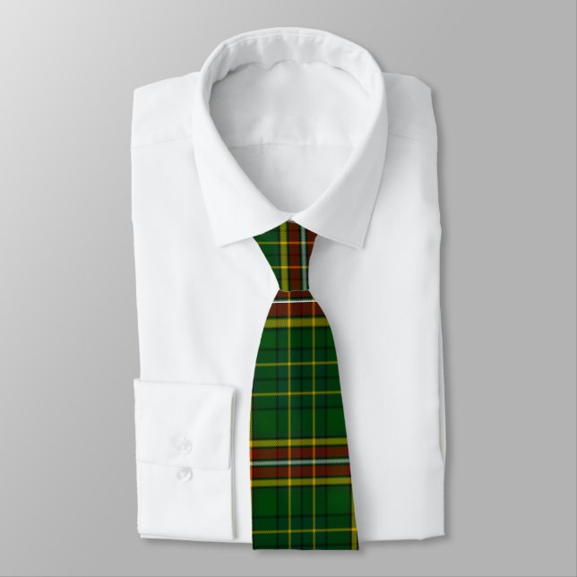 Irish County Donegal Tartan Tie (Tied)