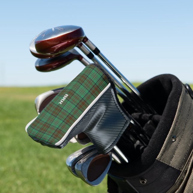 Irish County Dublin Tartan Personalised Golf Head Cover (In Situ)