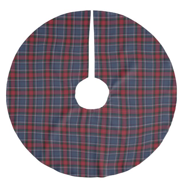 Irish County Louth Tartan Plaid   Brushed Polyester Tree Skirt (Front)