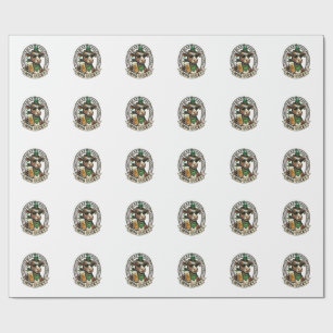 Irish Cow Shirt Vintage St Patrick Beer Design Wrapping Paper