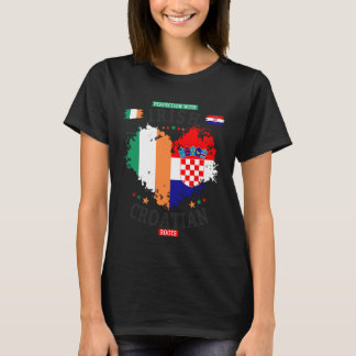 Irish Croatian Flag Idea for Women & Croatia Irela T-Shirt