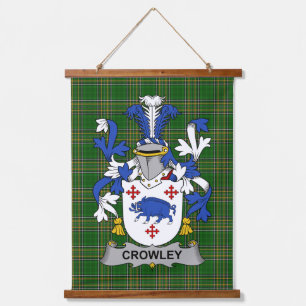 Irish Crowley or O_Crouley Coat of Arms Family Cre Hanging Tapestry
