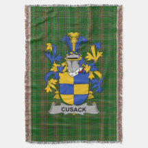  Irish Cusack Coat of Arms Family Crest Ireland