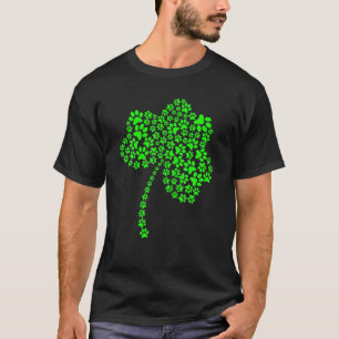Irish Cute Dog Paw Clovers St Patrick's Day Lucky T-Shirt