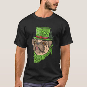 Irish Cute Dog Paw Clovers St Patrick's Day Lucky T-Shirt