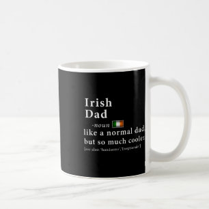 Irish Dad Definition Shirt Fathers Day Gift Flag  Coffee Mug