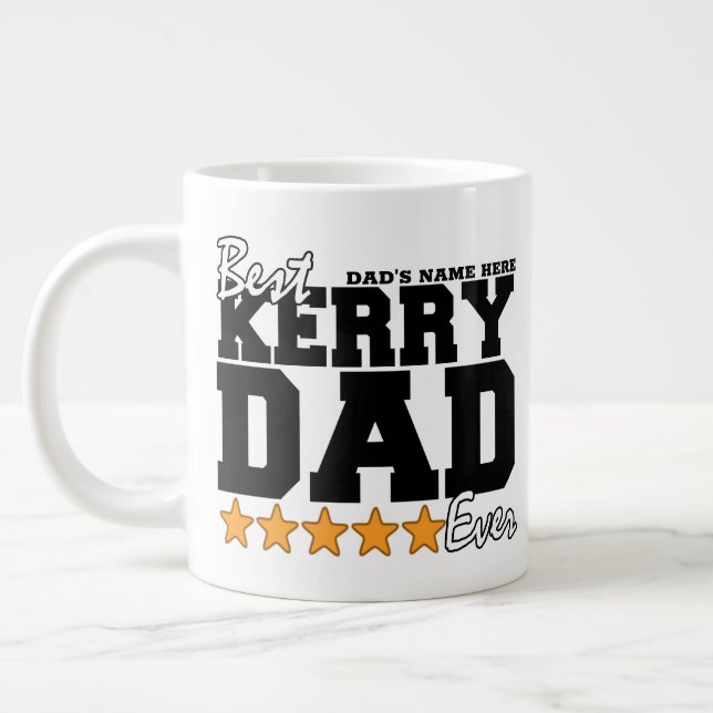 Irish Dad Kerry Birthday / Fathers Day Large Coffee Mug (Left)