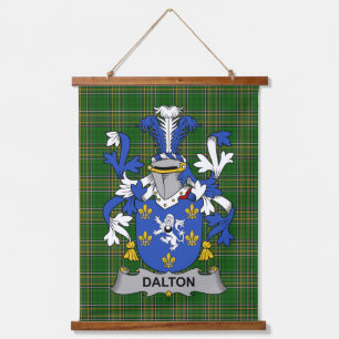 Irish Dalton Coat of Arms Family Crest Hanging Tapestry