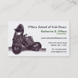 Irish Dance Business Card