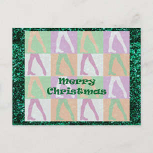 Irish Dance Christmas Holiday Postcard