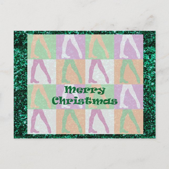 Irish Dance Christmas Holiday Postcard (Front)